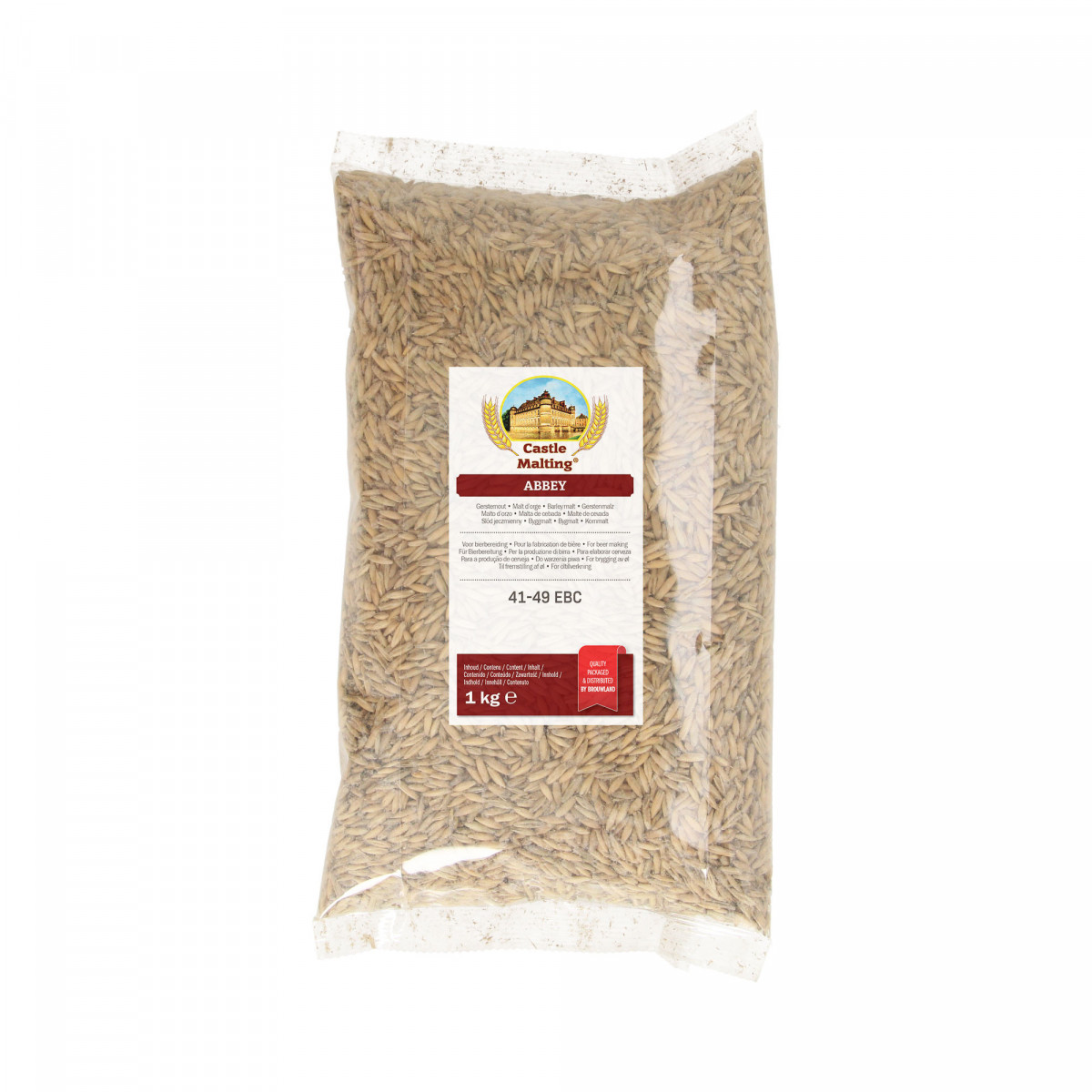 Castle Malting Abbey Słód - 41-49 EBC, 1 kg, nadaje mocny smak pieczonemu chlebowi, orzechom i owocom