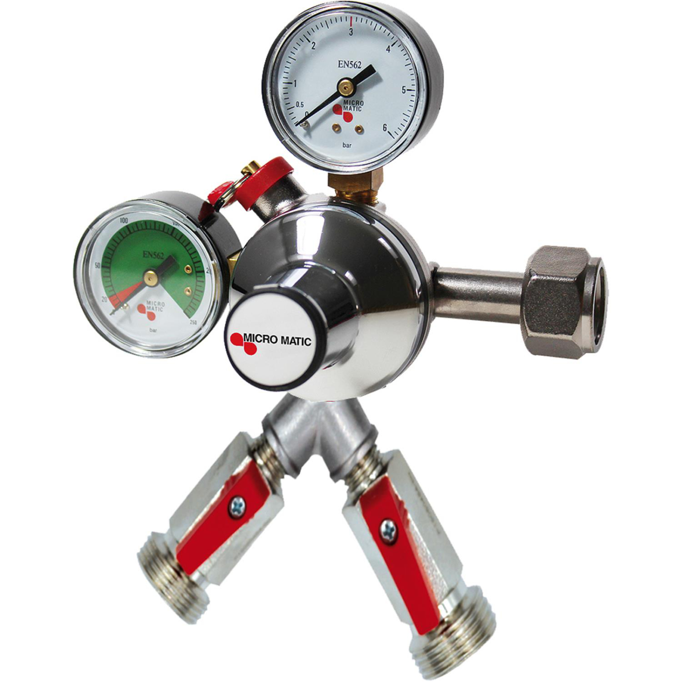 Reduktor ciśnienia, regulator ciśnienia CO2 - Premium Micro Matic, 2-przewodowy