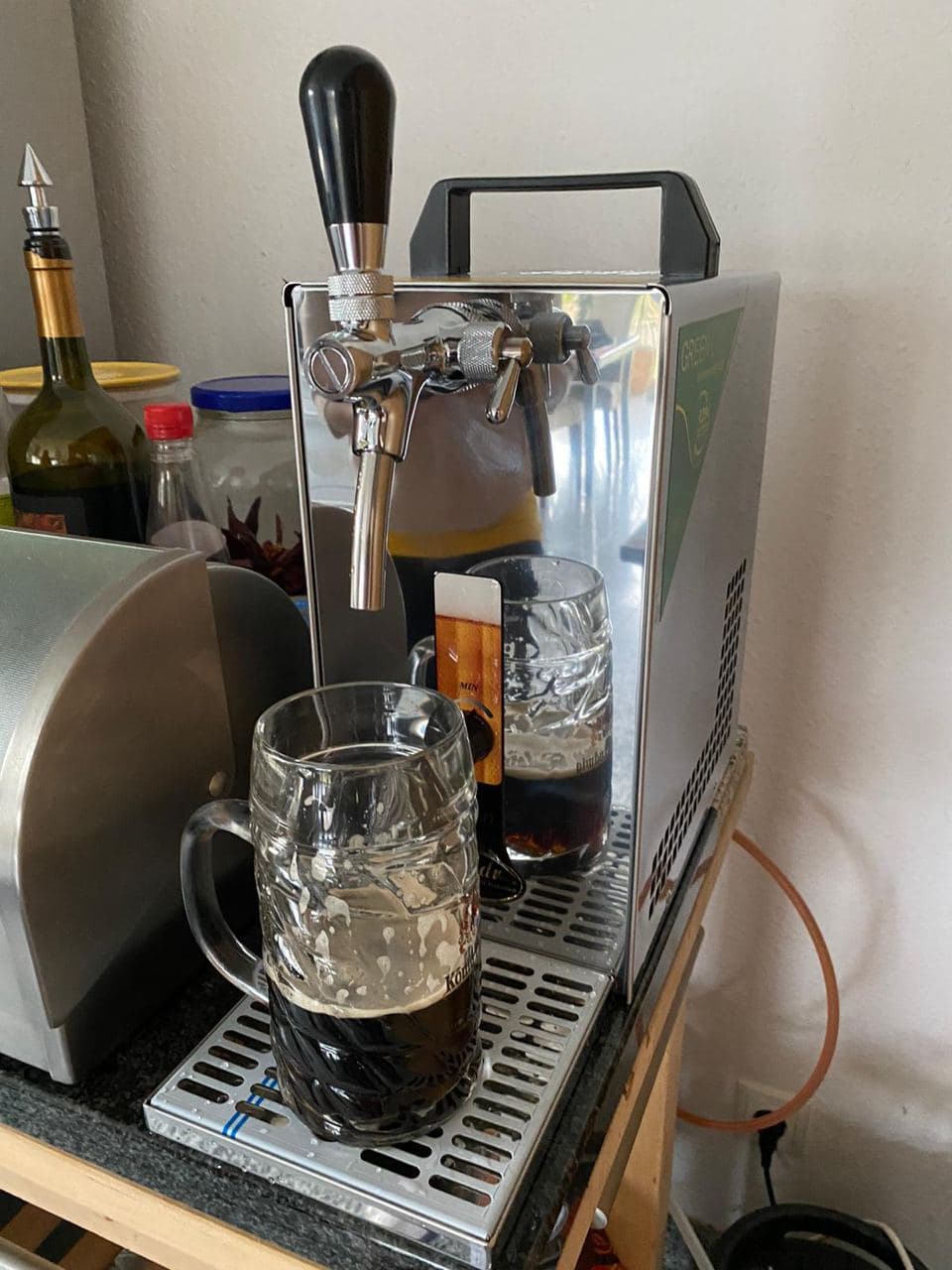 Kompletny zestaw - Nalewak do piwa PYGMY 25 Guinness, dystrybutor do piwa, chłodziarka do piwa 1-liniowa, 35 litrów/h, professional, Green Line