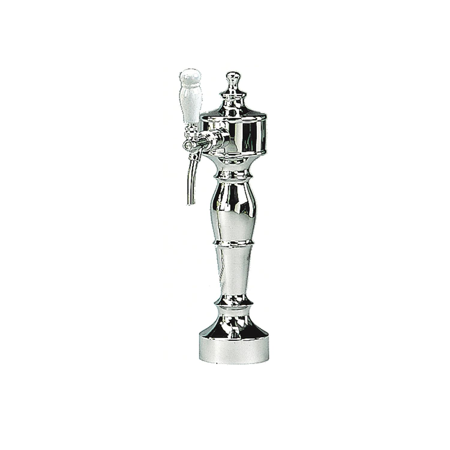 Kolumna do piwa, model „Flamish Form”, chrom, 2-rurowa