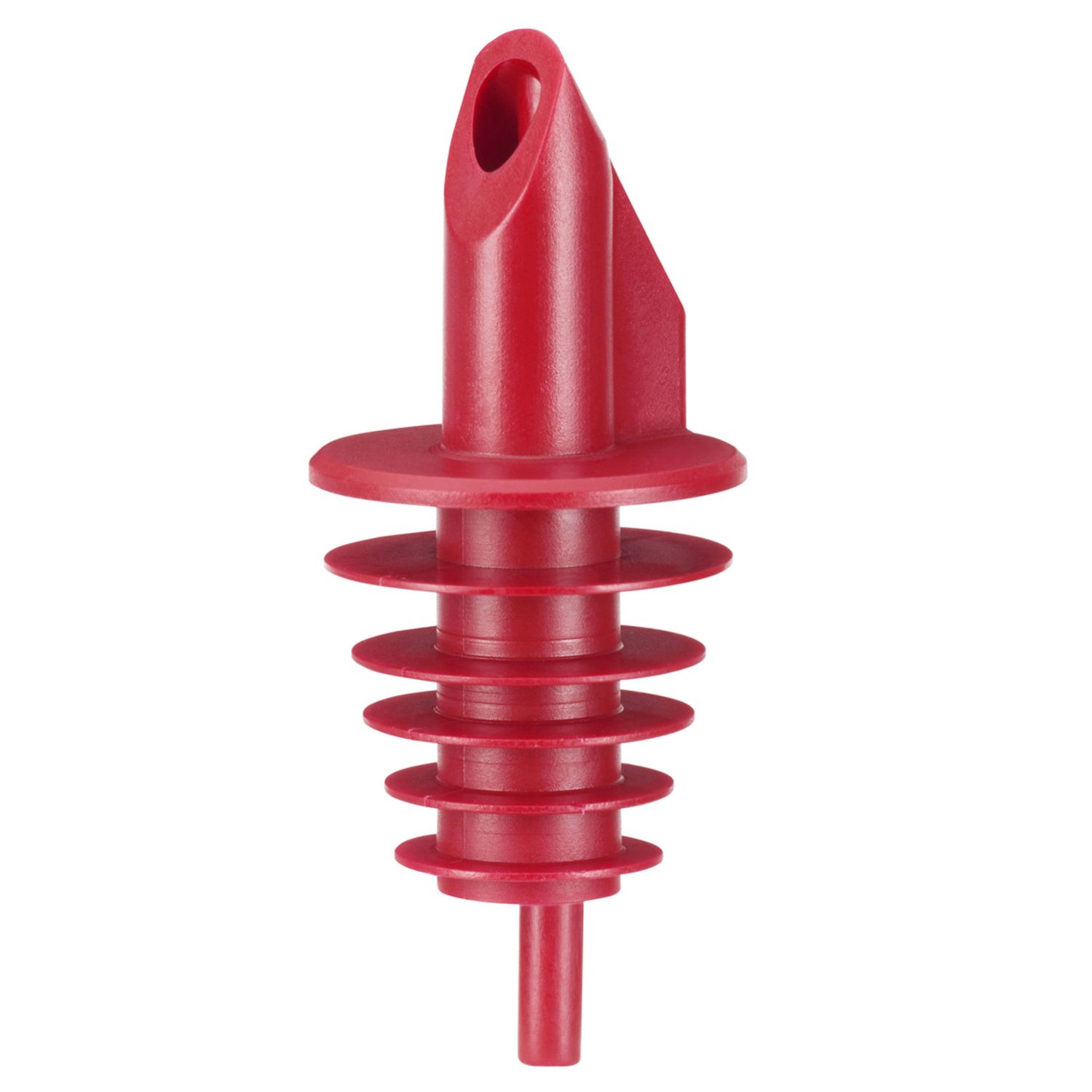 BILLY - nalewak plastikowy na 0,5 - 1,5 l. Butelki - czerwone - z 5 lamelami