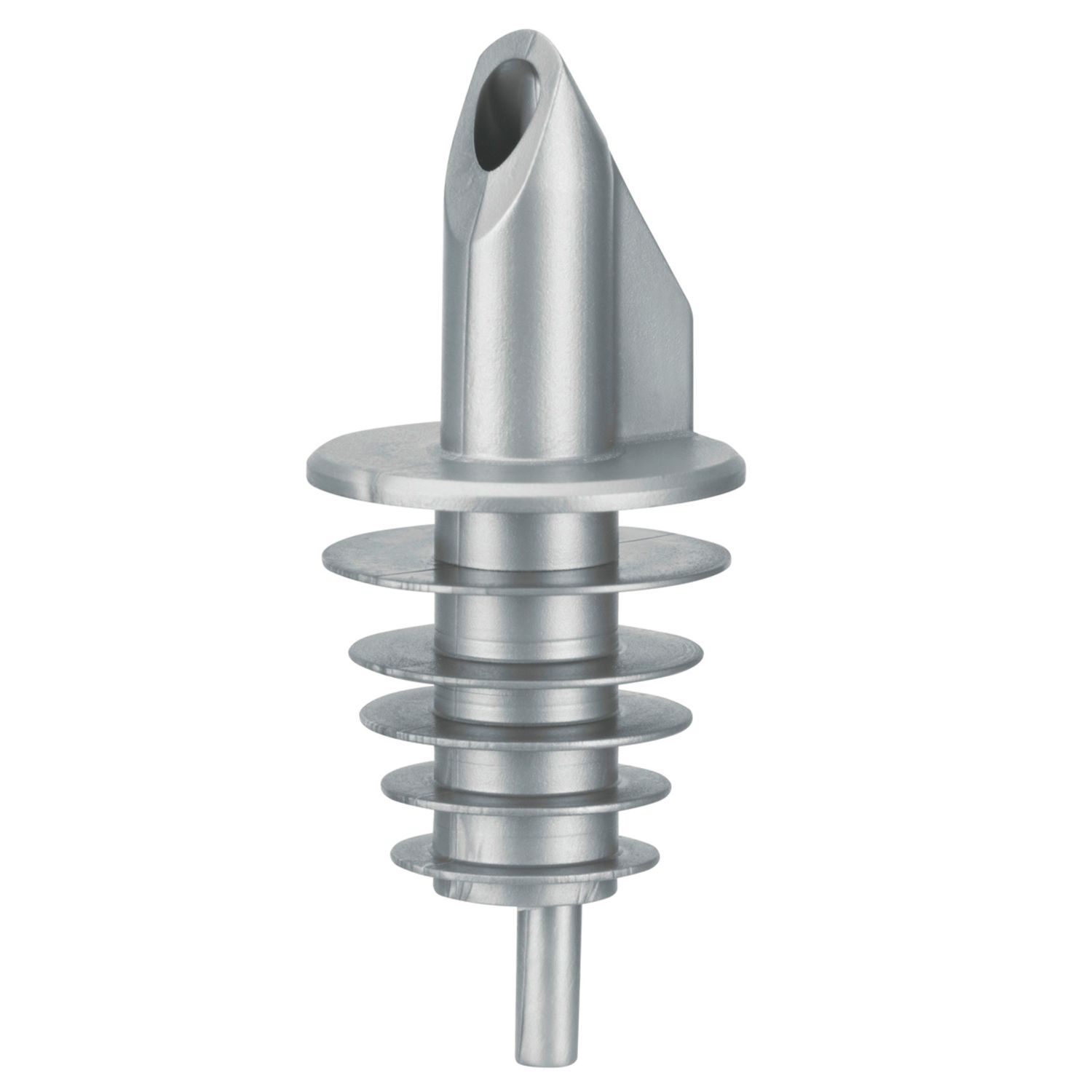 BILLY - nalewak plastikowy na 0,5 - 1,5 l. Butelki - srebrne - z 5 lamelami