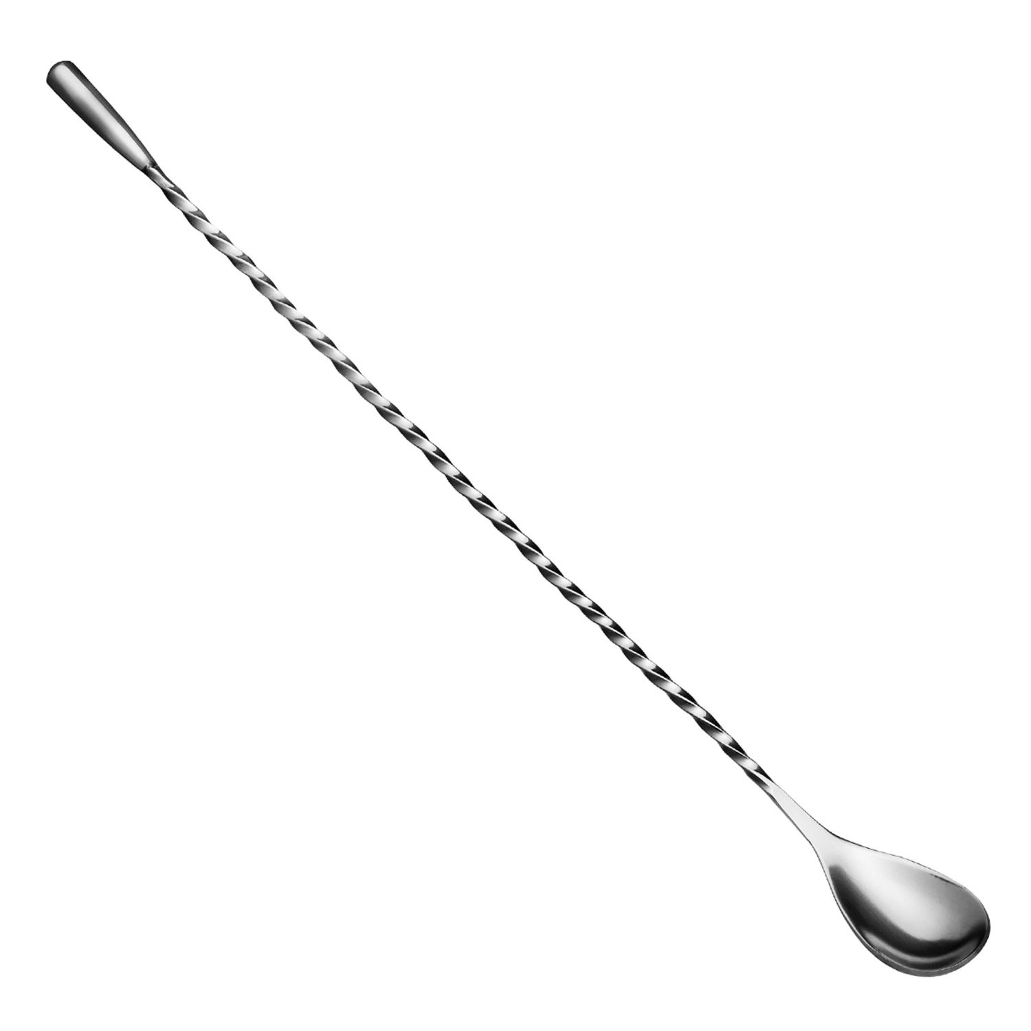 Łyżka barowa skręcana łezka z metalową gałką 31cm - stal nierdzewna