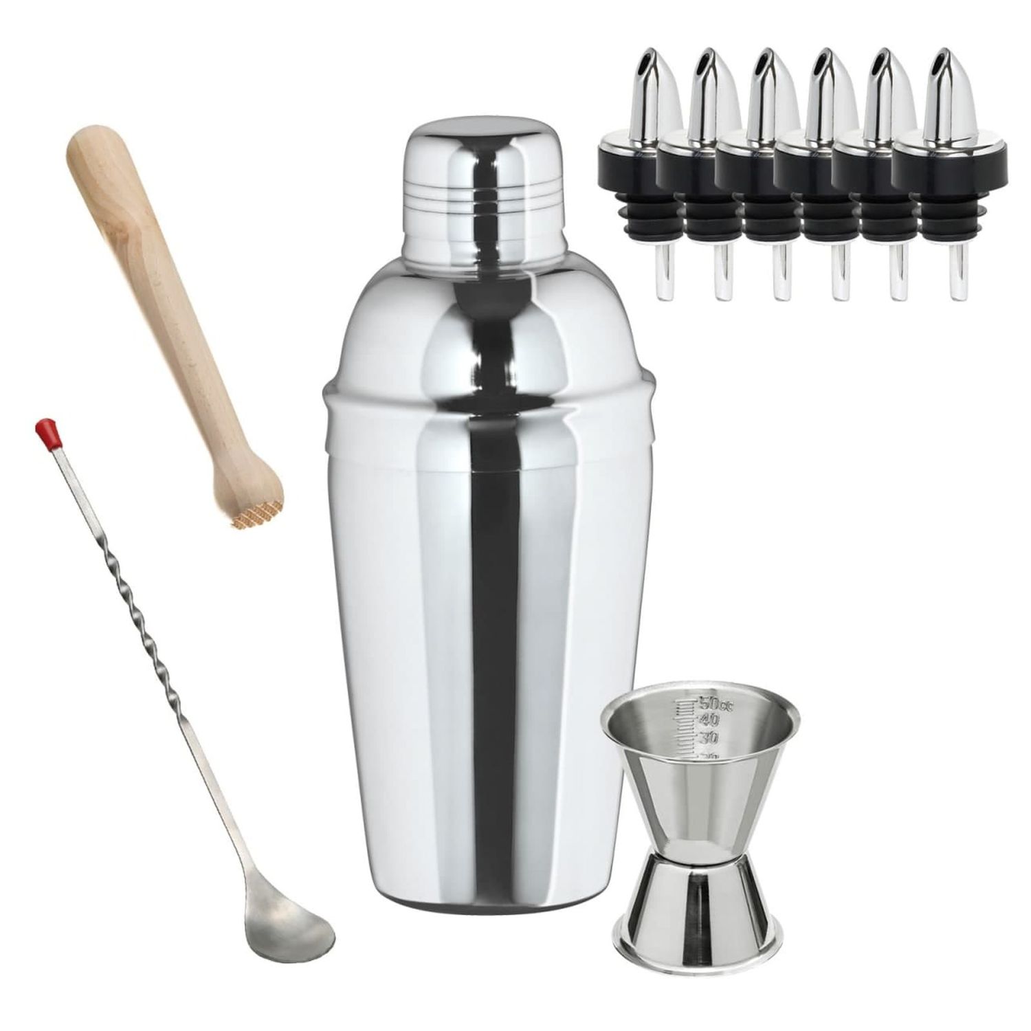 Zestaw koktajlowy - 3-częściowy STAINLESS STEEL SHAKER