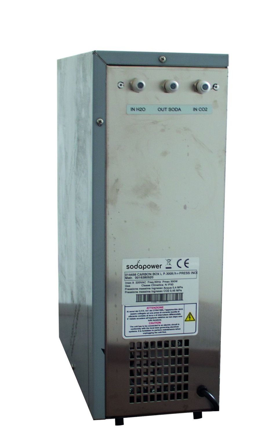 Dystrybutor wody, automat do wody gazowanej, ekspres do wody gazowanej, saturator do gazowania wody, dystrybutor gorącej wody - WC 220 INOX