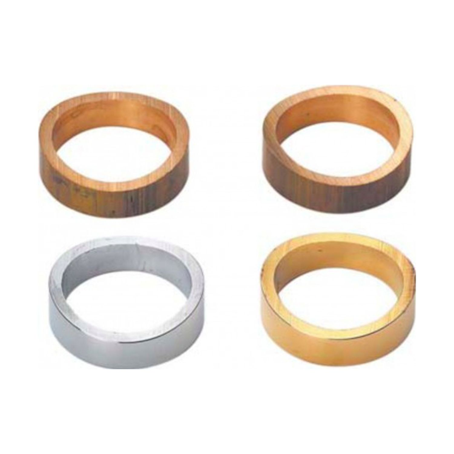 Manga espaçadora para coluna tubular banhada a ouro
