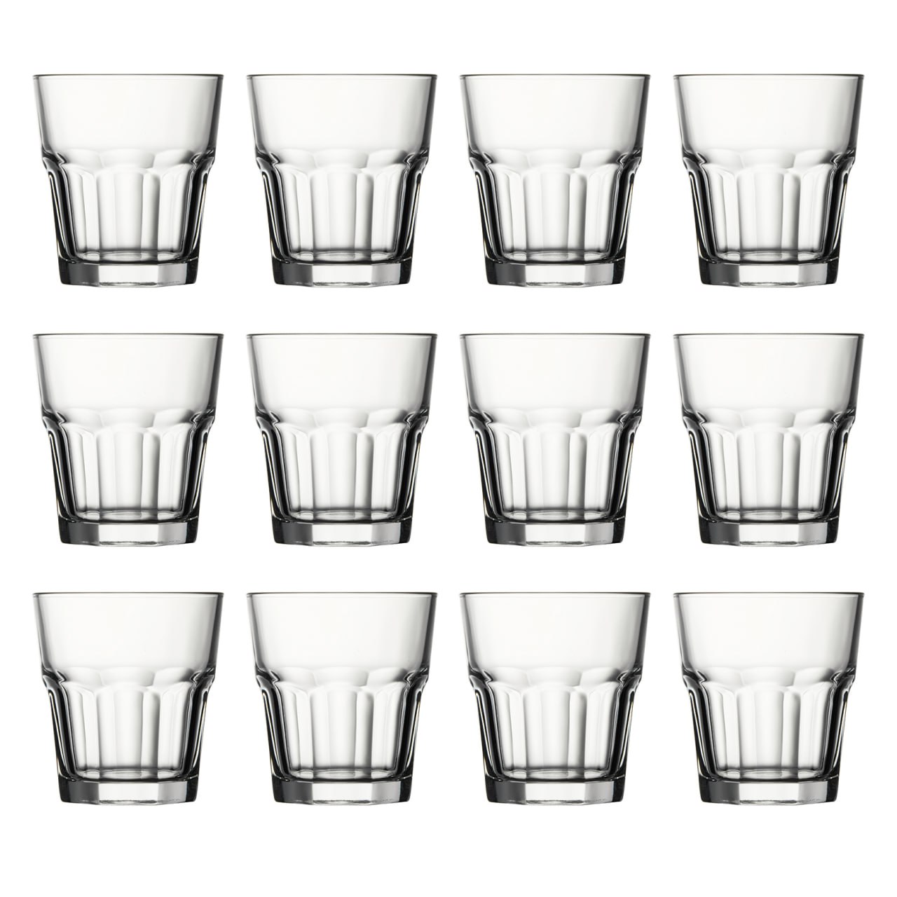 Kieliszki koktajlowe, szklanki do whisky12 zestawu - Casablanca, 355 ml