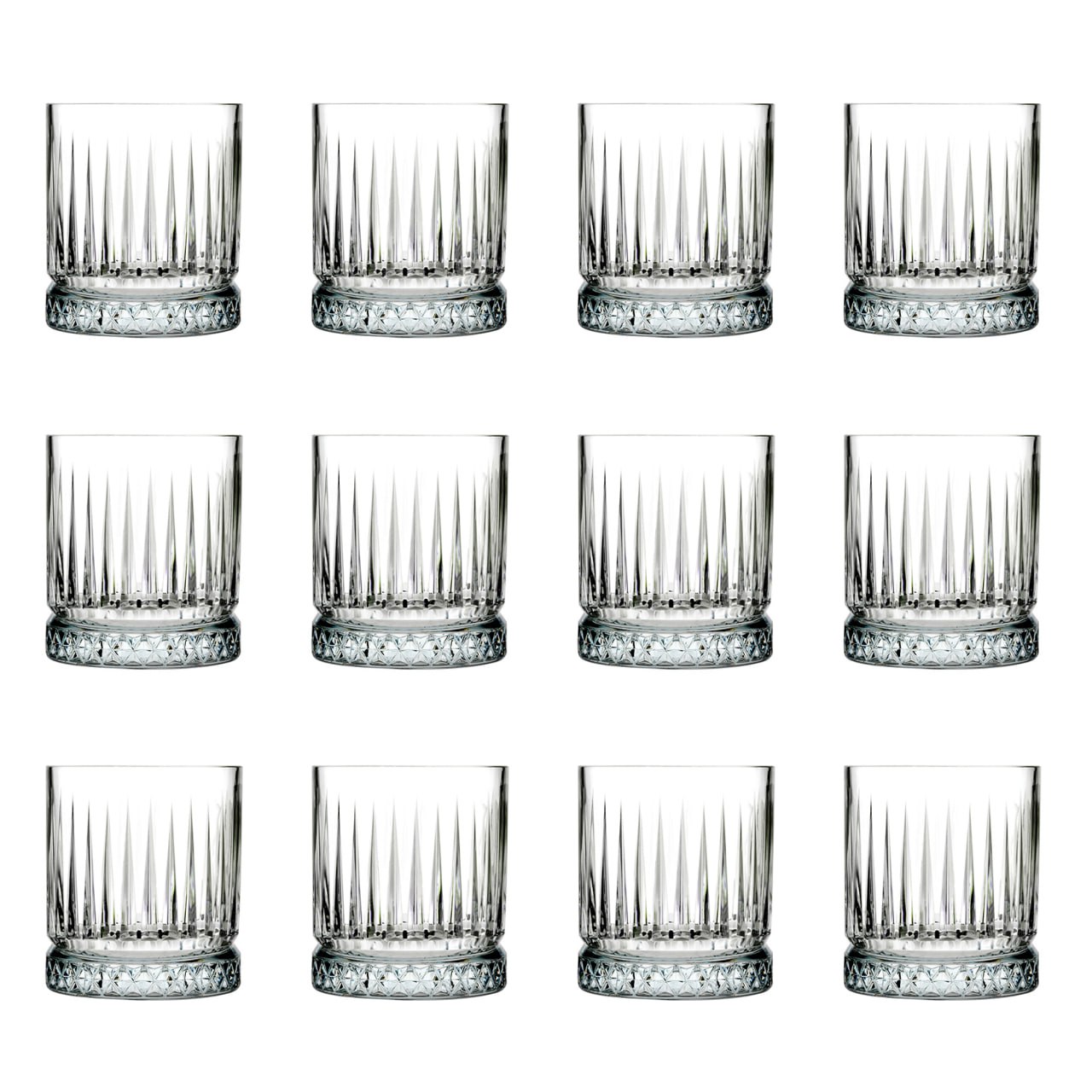 Kieliszki koktajlowe, szklanki do whisky 12 zestawu - Elysia, 355 ml
