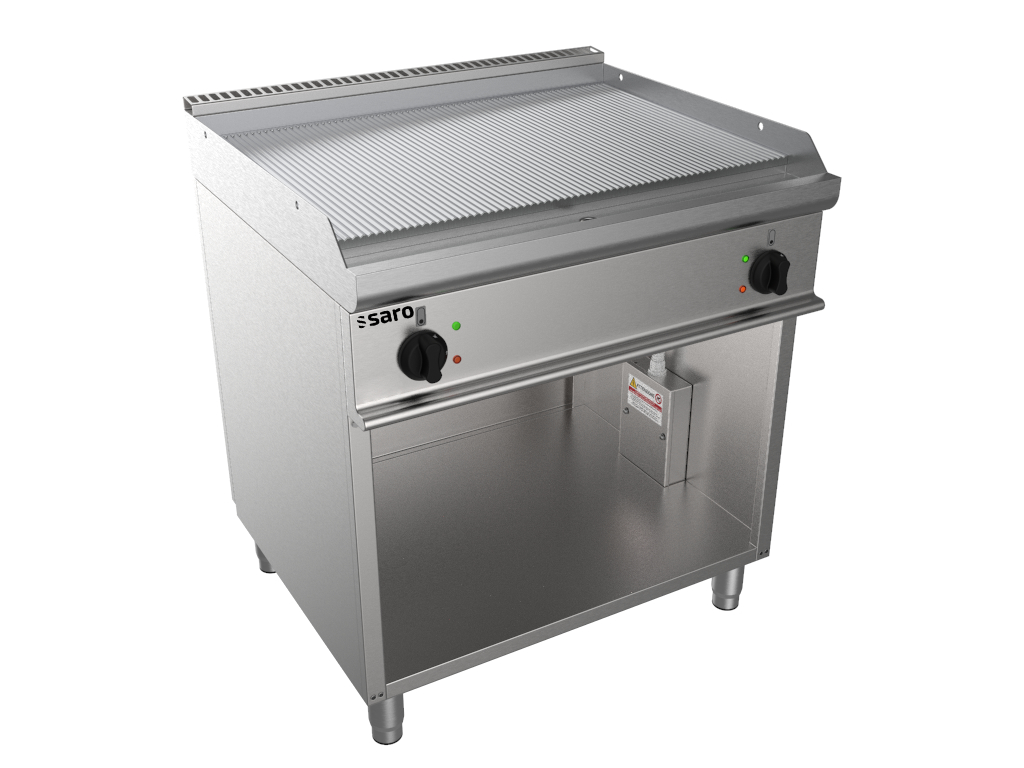 Saro płyta grillowa elektryczna z otwartą podstawą - Model E7/KTE2BAR