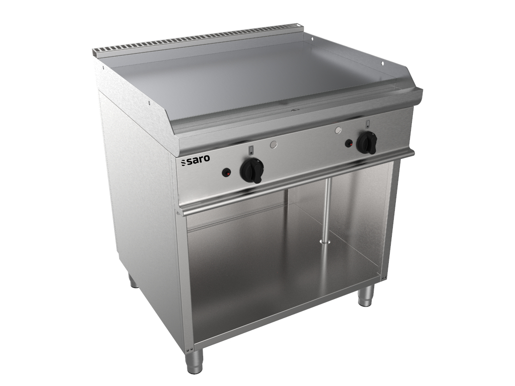 Saro płyta grillowa gazowa, grill gazowy stołowy z otwartą podstawą - Model E7/KTG2BAL