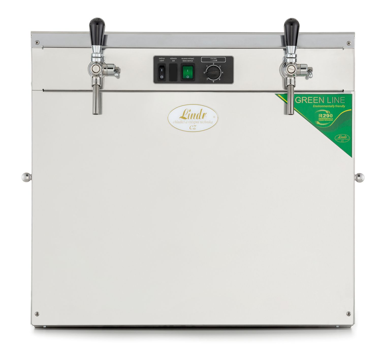 Nalewak do piwa, dystrybutor do piwa, chłodziarka do piwa - Lindr Model Kontakt 300 Twin Power, Green Line