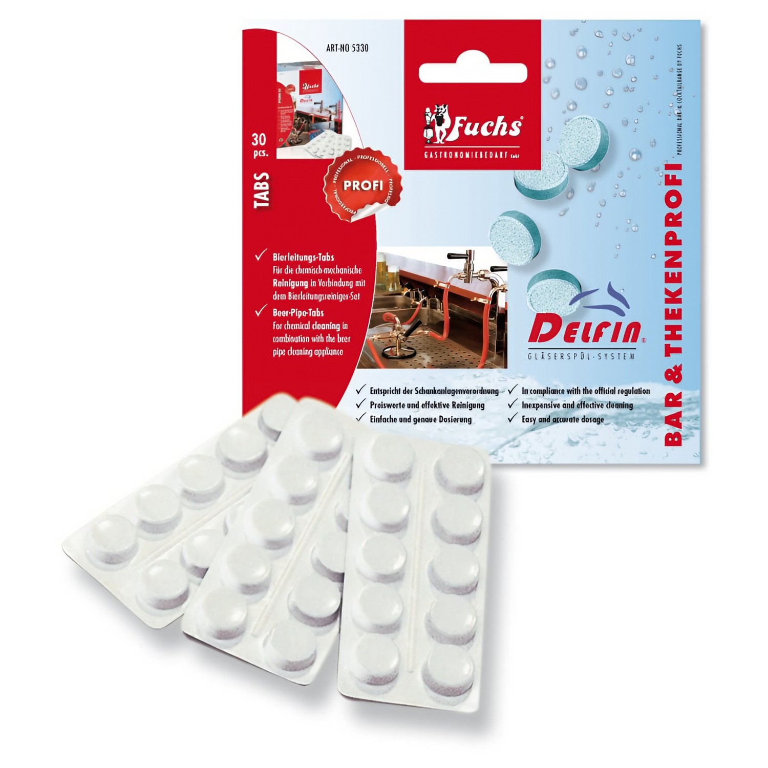Środek czyszczący, tabletki czyszczące - DELFIN, 30 szt