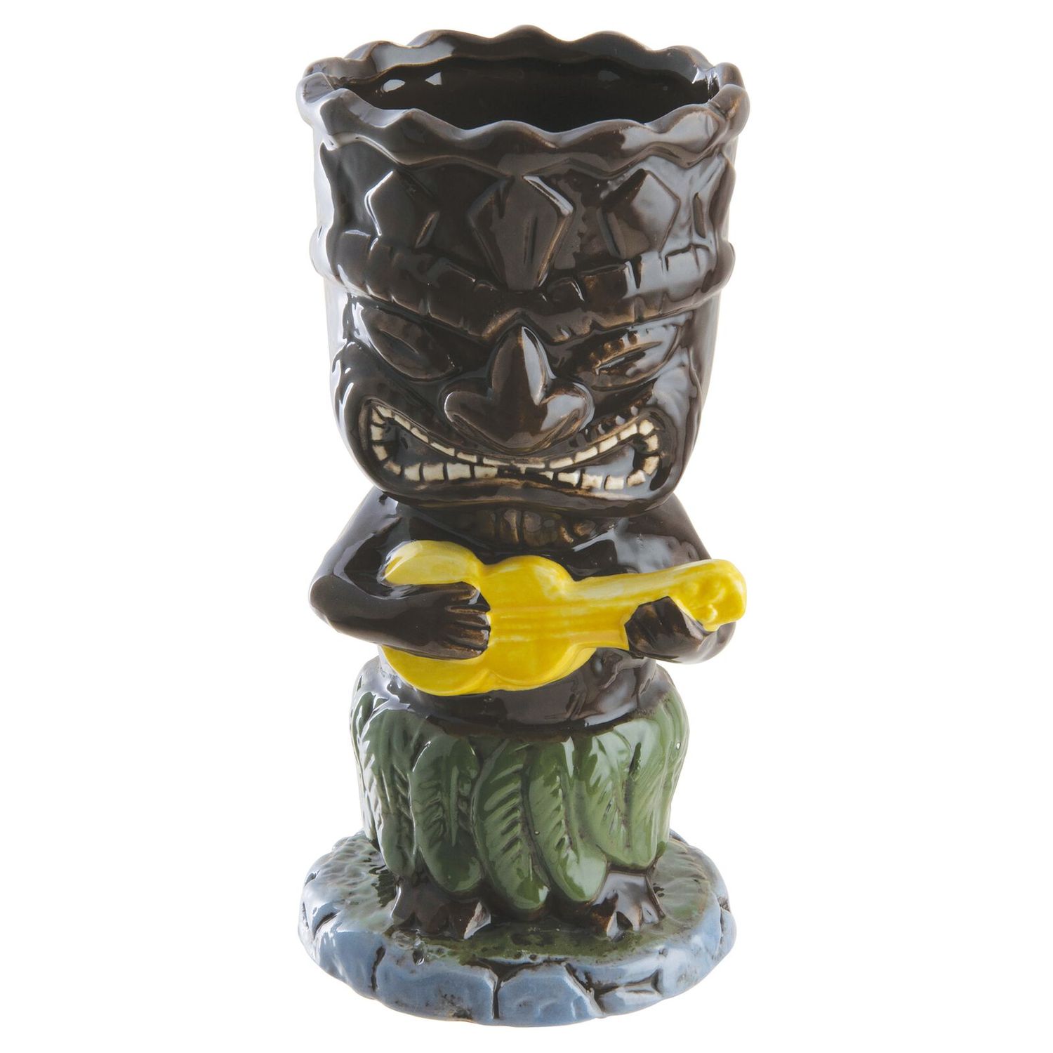 Kubek - Anaface, Ukulele, ceramiczne, brązowy 400 ml
