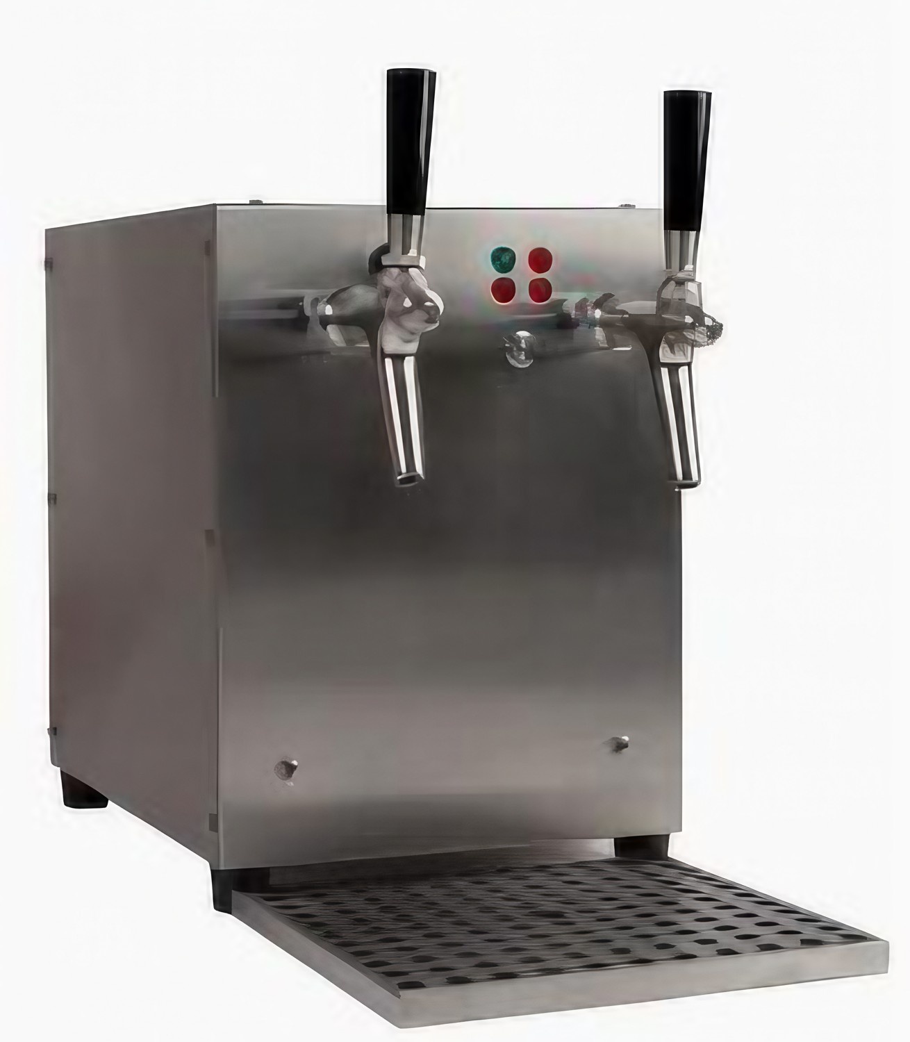 Podgrzewacz do napojów, podgrzewacz do grzanego wina/piwa - 2-liniowy, 3 kW - ze sprężarką powietrza (1. linia) i pompą do wina (2. linia), stal nierdzewna