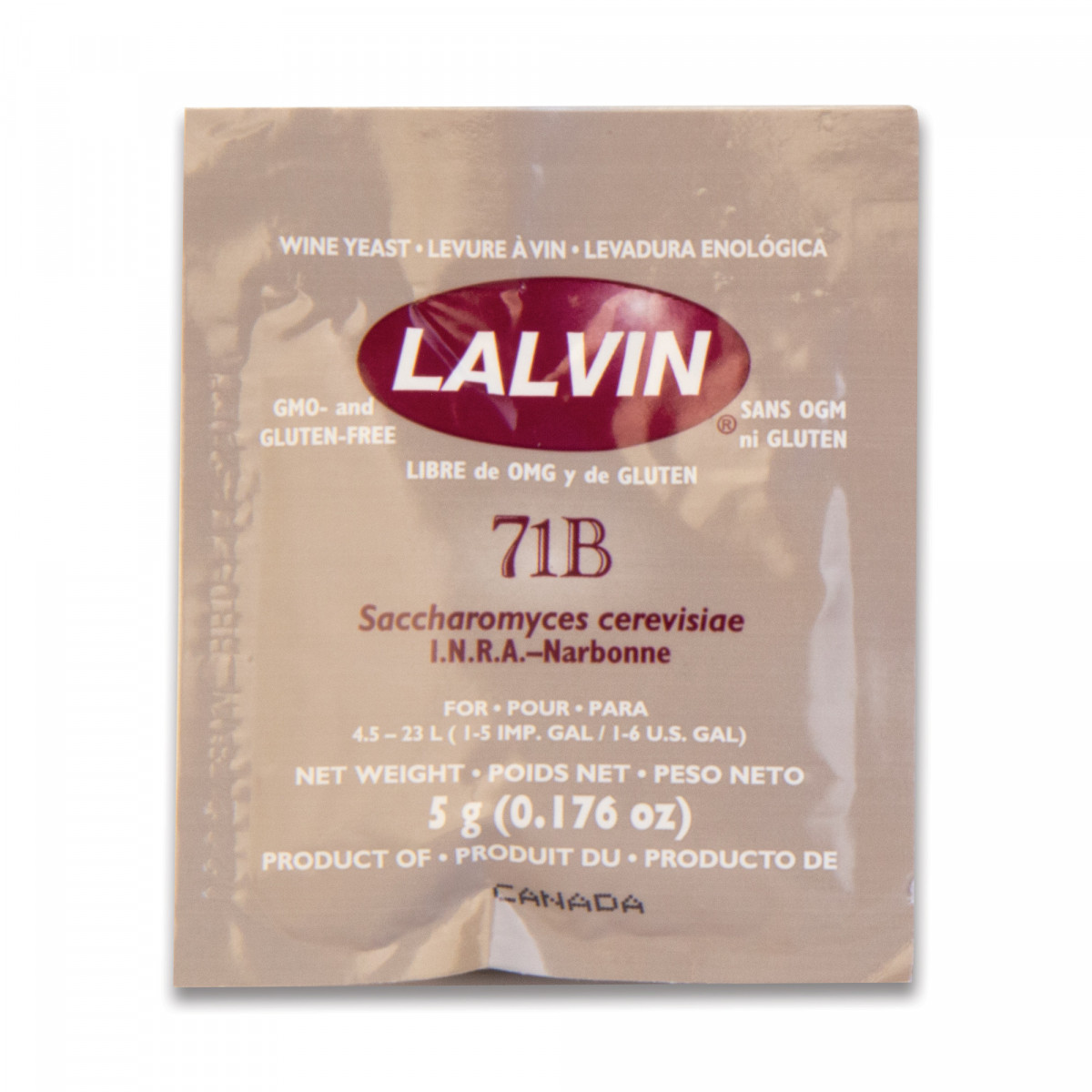 Drożdże do wina, suche drożdże, drożdże winiarskie 71B™ - Lalvin™ - 5g