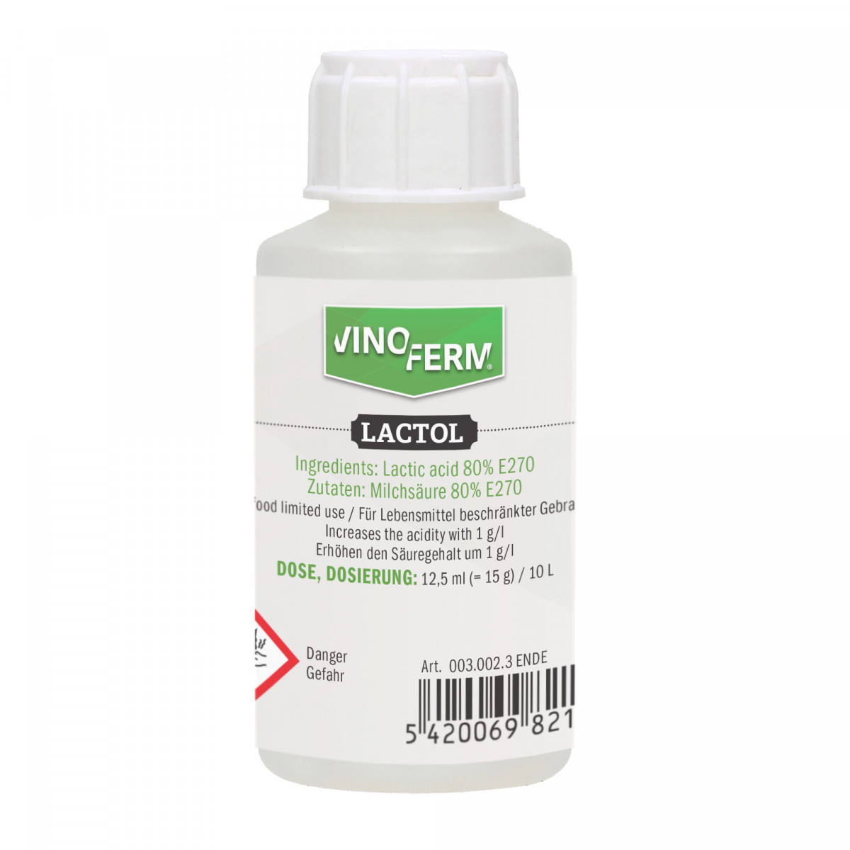 Kwas mlekowy 80% - VINOFERM Lactol 100ml ENDE