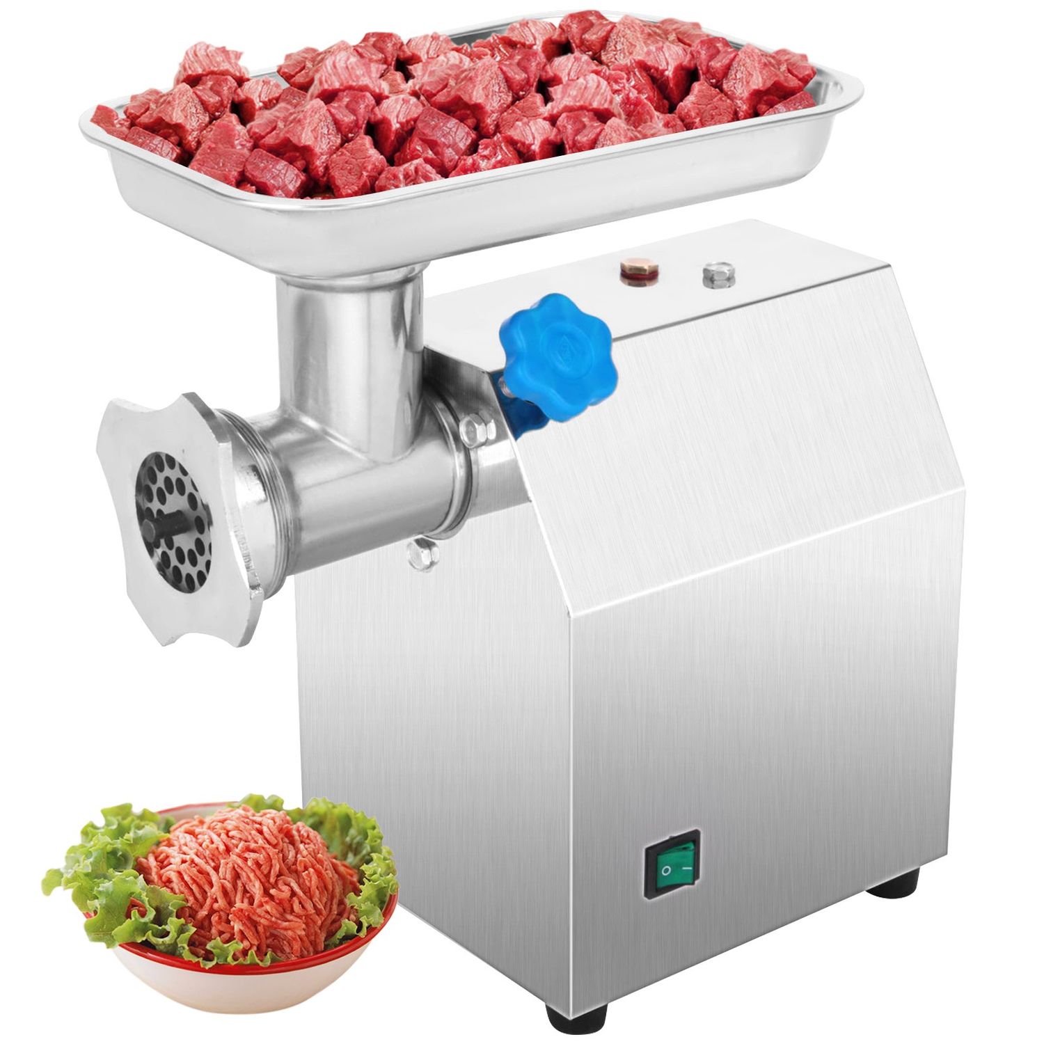 Maszynka do mielenia mięsa, elektryczna maszynka do mięsa, maszynka do kiełbasy - Fleischwolf, 850 W, 122 kg/h, stal nierdzewna
