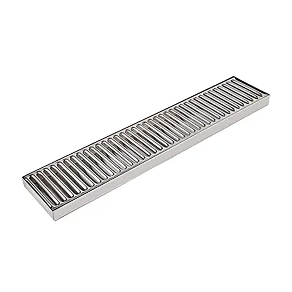 Tacka ociekowa, ociekacz nablatowy - 490 x 100 mm, długi, stal nierdzewna