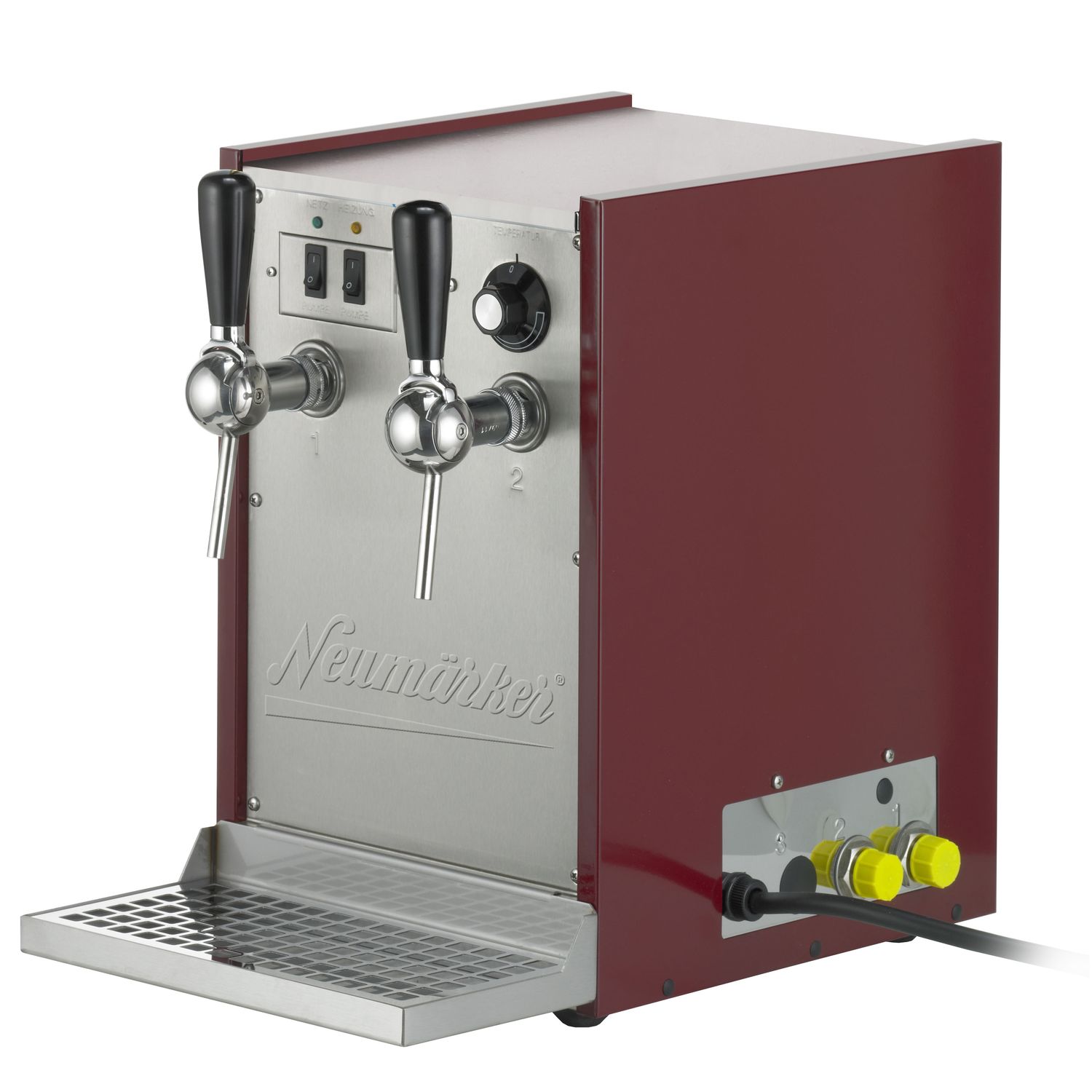 Podgrzewacz do wina grzanego, podgrzewacz do napojów - 100L/h | 2 dotknięcia | regulator 35°-85°C | Zintegrowana pompa
