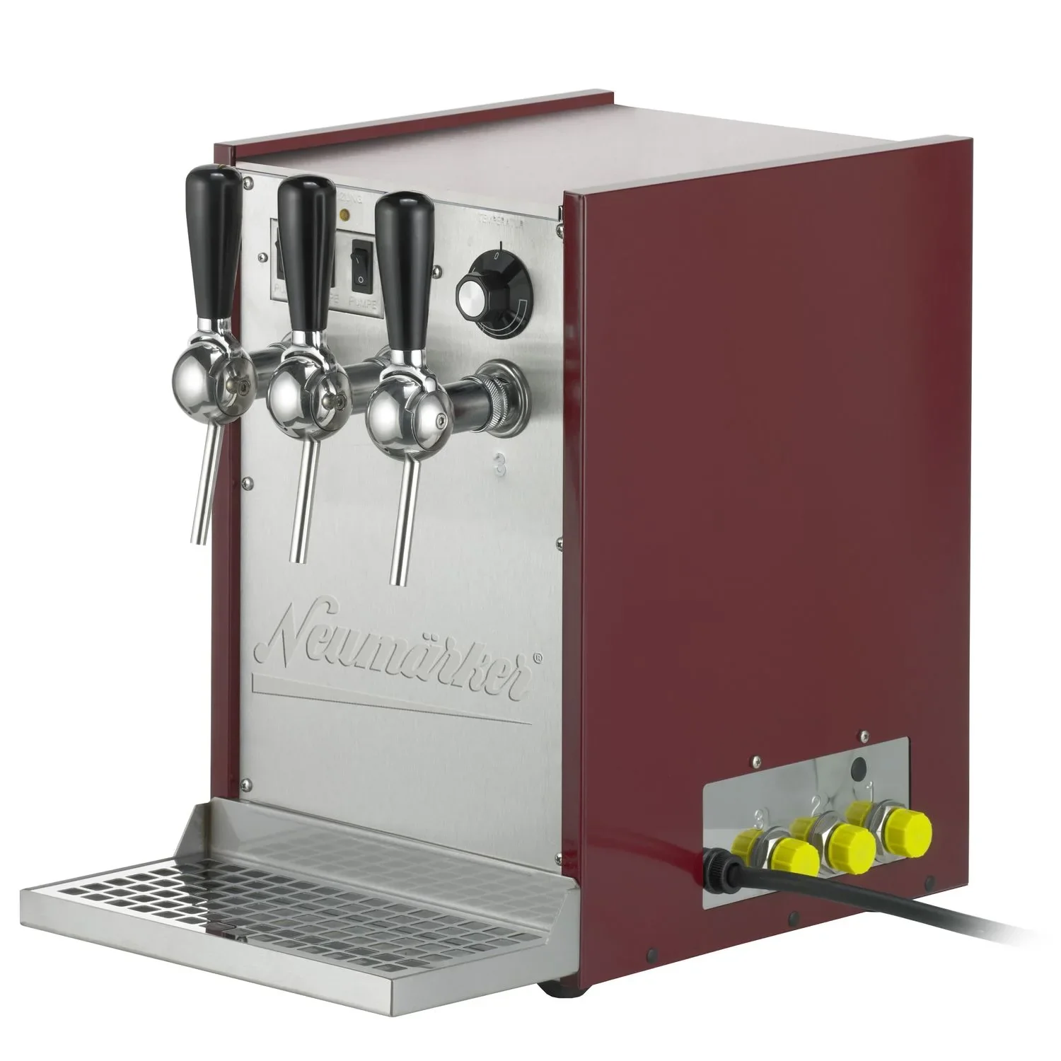 Podgrzewacz do wina grzanego, podgrzewacz do napojów - 3 krany, 100L/h, 35° - 85°C, z pompą